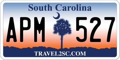 SC license plate APM527