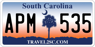 SC license plate APM535
