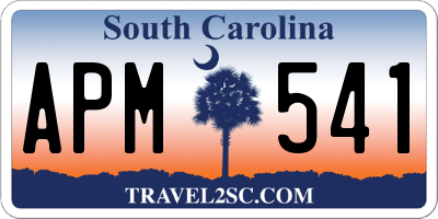 SC license plate APM541