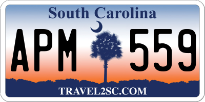 SC license plate APM559