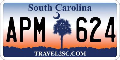 SC license plate APM624