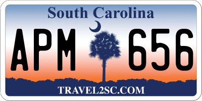 SC license plate APM656