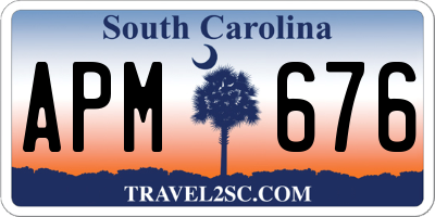 SC license plate APM676