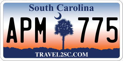 SC license plate APM775