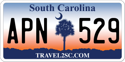SC license plate APN529