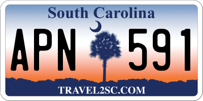 SC license plate APN591