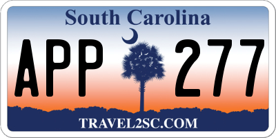 SC license plate APP277