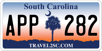 SC license plate APP282