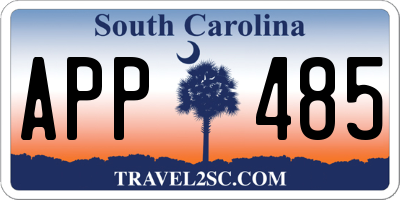 SC license plate APP485