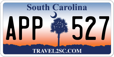 SC license plate APP527