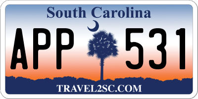 SC license plate APP531