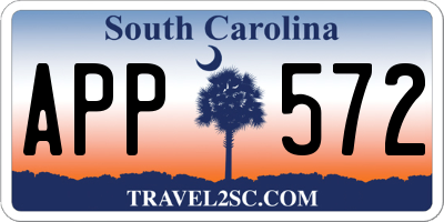 SC license plate APP572