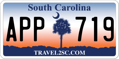 SC license plate APP719
