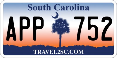 SC license plate APP752