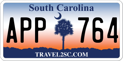 SC license plate APP764