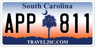 SC license plate APP811