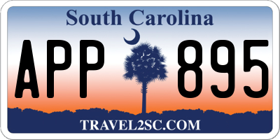 SC license plate APP895