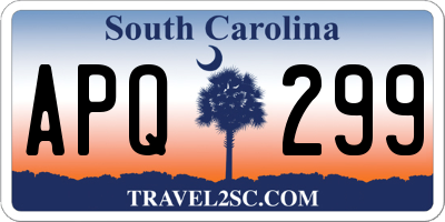 SC license plate APQ299
