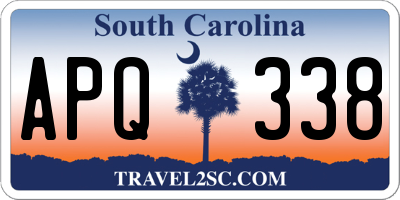 SC license plate APQ338