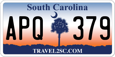 SC license plate APQ379