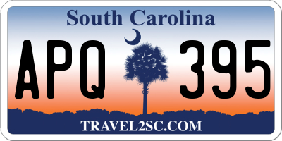 SC license plate APQ395