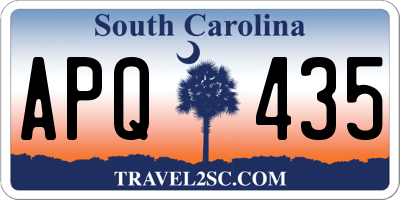 SC license plate APQ435