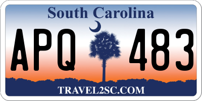 SC license plate APQ483