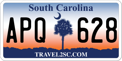 SC license plate APQ628
