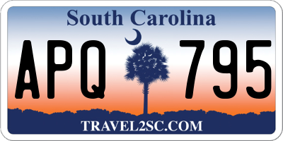 SC license plate APQ795