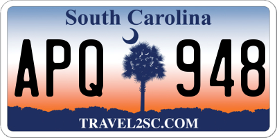 SC license plate APQ948