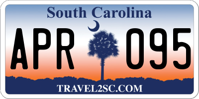SC license plate APR095