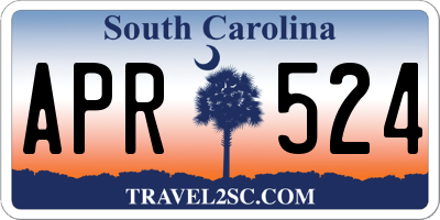 SC license plate APR524