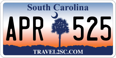 SC license plate APR525