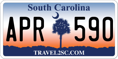 SC license plate APR590