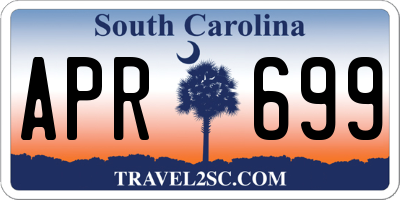 SC license plate APR699
