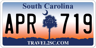 SC license plate APR719