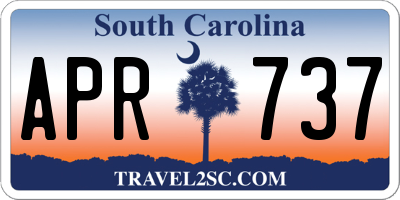 SC license plate APR737