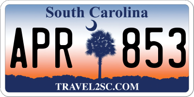 SC license plate APR853
