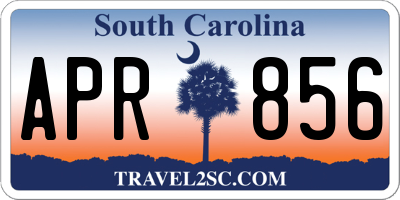 SC license plate APR856