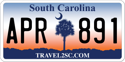 SC license plate APR891
