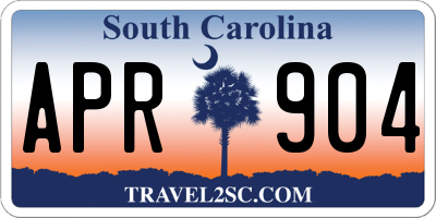 SC license plate APR904
