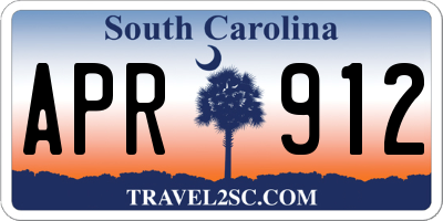 SC license plate APR912