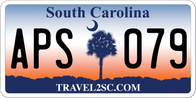 SC license plate APS079