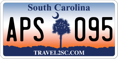 SC license plate APS095