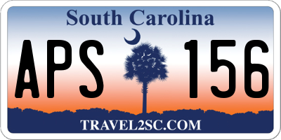SC license plate APS156
