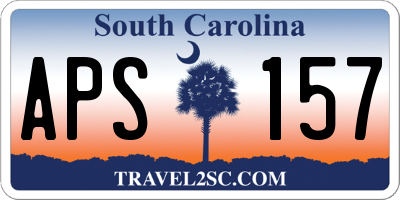 SC license plate APS157