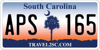 SC license plate APS165