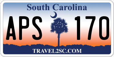SC license plate APS170