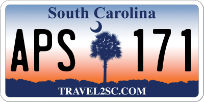 SC license plate APS171
