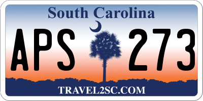 SC license plate APS273